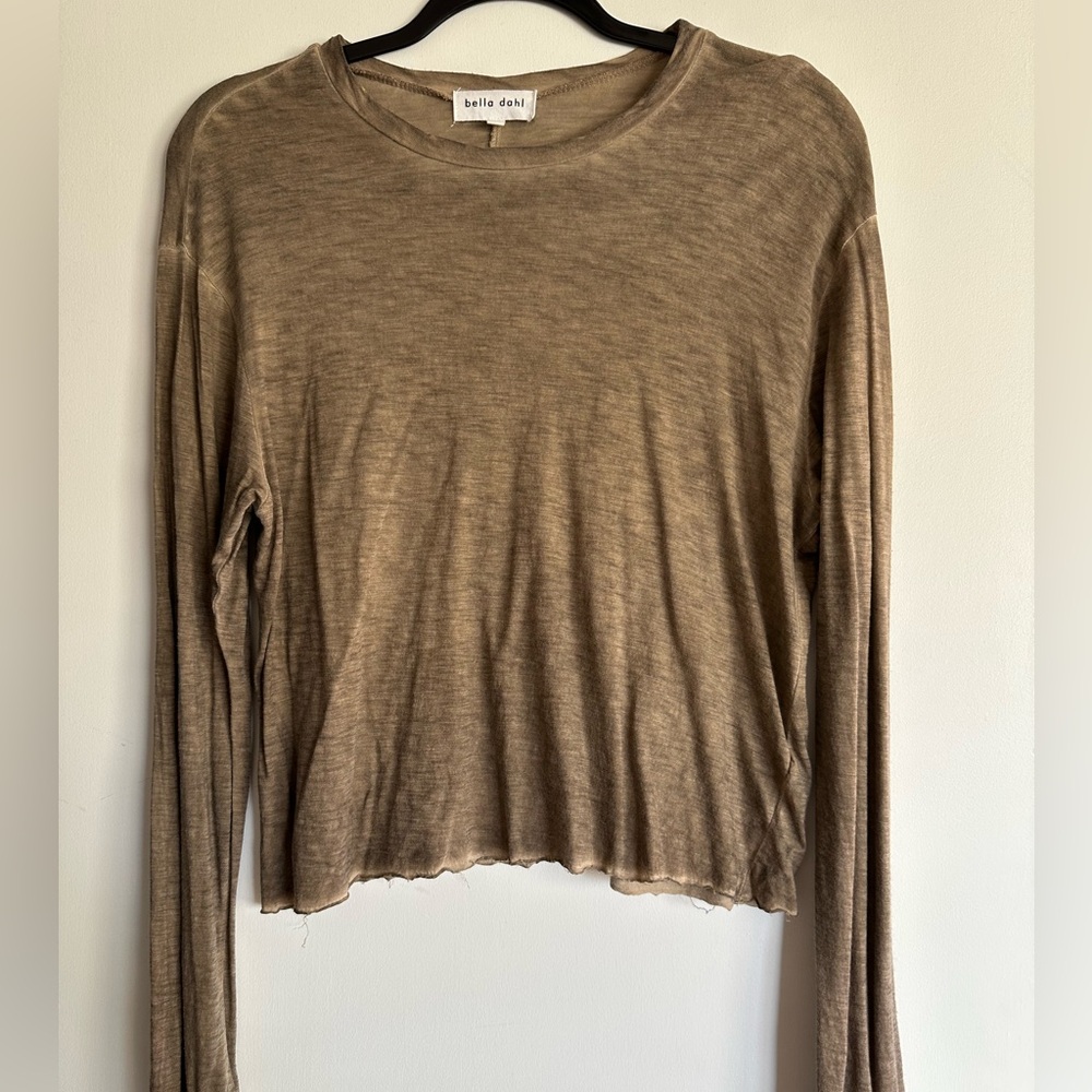 Bella Dahl Tan Long Sleeve Top